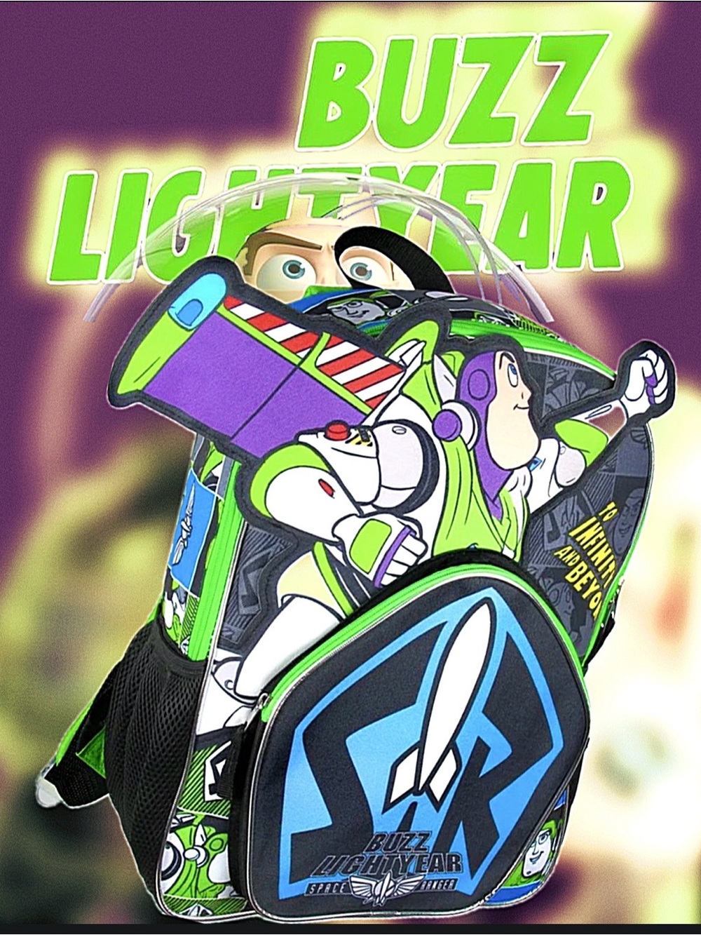 Toy Story Buzz Lightyear Die Cut 3D Character Design 16"
Backpack